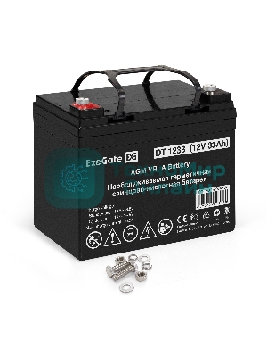 Аккумуляторная батарея ExeGate DT 1233 (12V 33Ah, под болт М6)