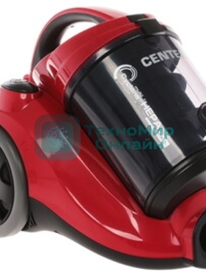 Пылесос Centek CT-2530 красный/черный, 400/2300 Вт, уборка сухая, пылесборник контейнер 2 л