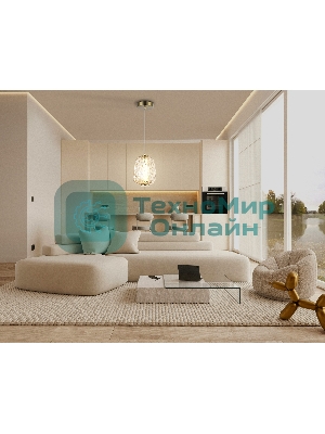 Подвесной светодиодный светильник Ambrella light LH30101 SB/TI бронза/янтарь 8W 3000K 140*140*1575