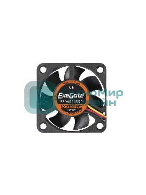 Вентилятор для корпуса ExeGate ExtraSilent ES04010S3P черный, 40 мм, 4000 об/мин, 19 дБ, 3 pin