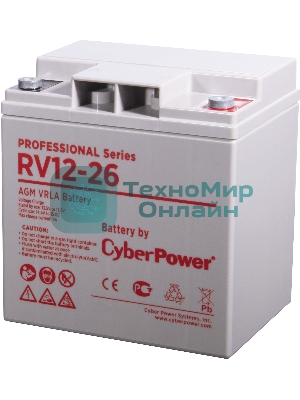 Аккумуляторная батарея PS CyberPower RV 12-26/12 В 26 А·ч