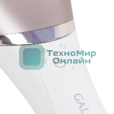 Прибор для ухода за кожей Galaxy Line GL 4960, белый, 2 скорости, 45 минут непрерывной работы, защита от водяных брызг и струй воды с любого направления, 4 основных и 2 дополнительные насадки, индикаторы работы и зарядки