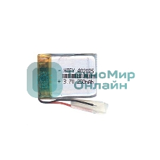 Аккумулятор Li-Pol (батарея) 4x20x25мм 2pin 3.7V/250mAh