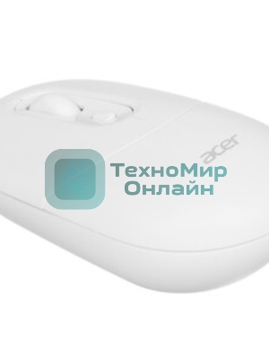 Мышь беспроводная Acer OMR301 белый, 1600 dpi, радиоканал, Bluetooth, USB, кнопки - 4