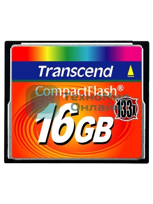 Флеш карта Transcend CF TS16GCF133/CF (Compact Flash)/16 ГБ/40 МБ/с