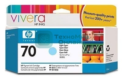 Картридж струйный HP №70 C9390A светло-голубой для HP DJ Z2100/Z3100 (130мл)