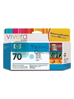 Картридж струйный HP №70 C9390A светло-голубой для HP DJ Z2100/Z3100 (130мл)