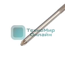 Отвертка крестовая Rexant PZ 2х100 мм, трехкомпонентная рукоятка, сталь S2