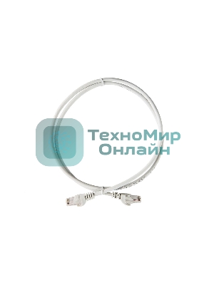 Патч-корд ITK, кат.5Е UTP, 0,5м, серый