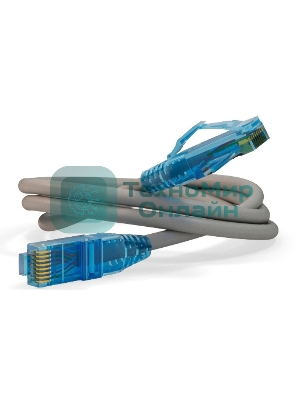 Патч-корд U/UTP, Cat.6, LSZH, 1.5 м, серый