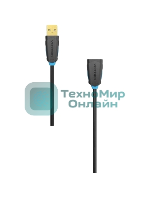 Кабель-удлинитель Vention USB 2.0 AM/AF - 1м черный