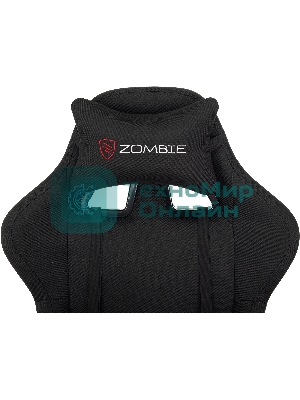 Кресло Бюрократ Zombie Predator Neo Black черный, экокожа, 120 кг, механизм качания