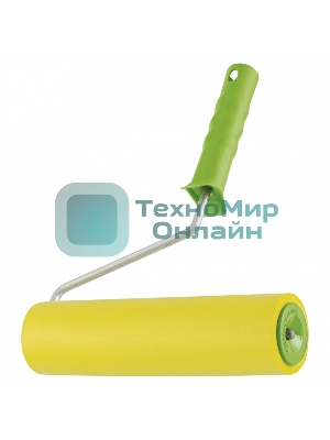 Валик прижимной резиновый с ручкой Сибртех, 240 мм, D ручки - 8 мм