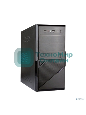 Компьютерный корпус ExeGate EX284020RUS Minitower BA-201 Black, mATX, (AA400, 80мм), 2*USB, Audio