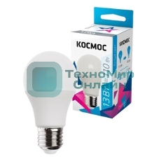 Лампа светодиодная Космос LED BASIC A60 13Вт 220В E27 3000К