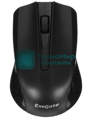 Мышь беспроводная ExeGate Professional Standard SR-9023 черный, 1200 dpi, радиоканал, USB, кнопки - 3