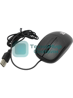 Мышь проводная Defender Datum MS-980 черный, 1000 dpi, USB, кнопки - 3