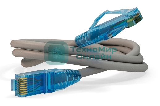 Патч-корд Hyperline PC-LPM-UTP-RJ45-RJ45-C6-3M-LSZH-GY Патч-корд UTP, Cat.6, LSZH, 3 м, серый 