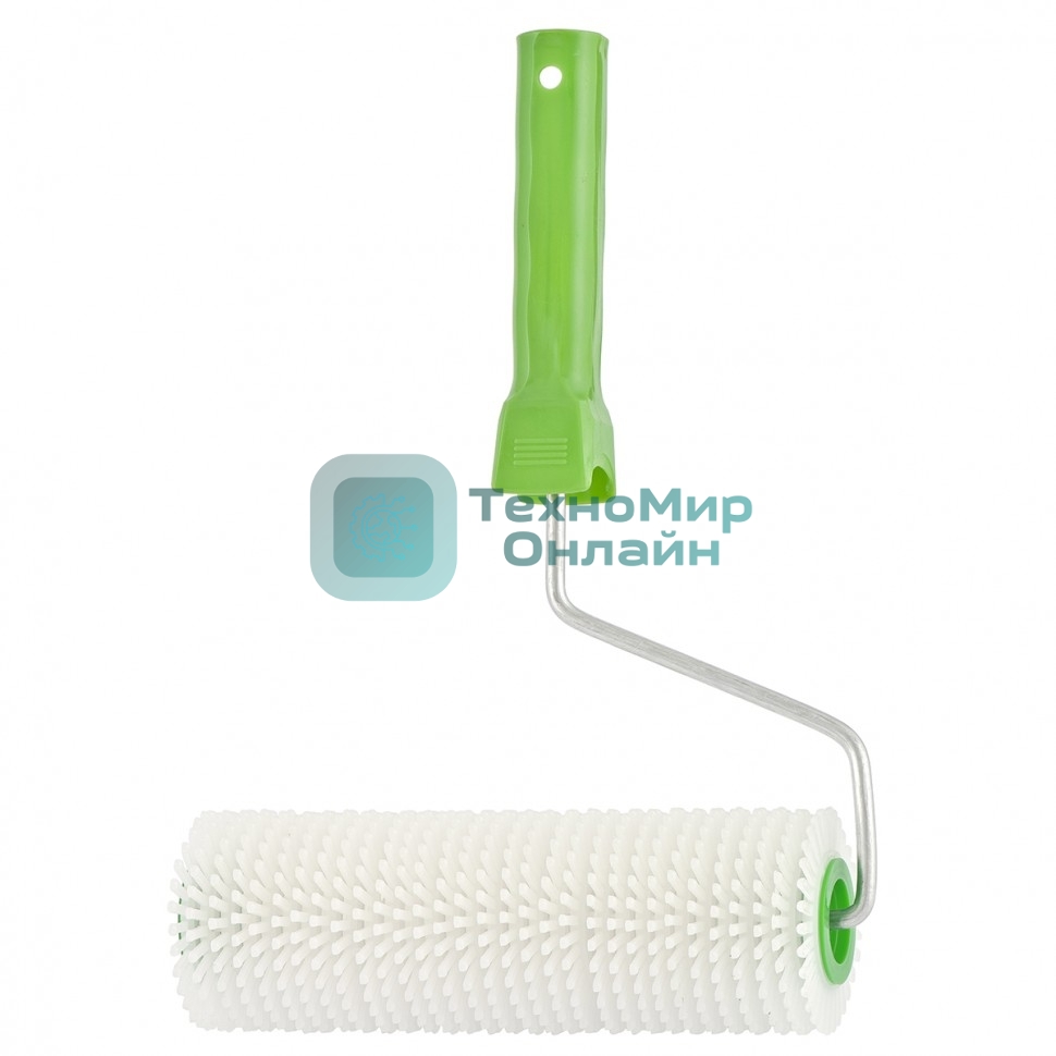 Валик игольчатый для наливных полов с ручкой Сибртех, 200 мм