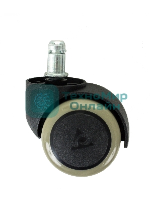 Набор колес Бюрократ CastorSet3850/PU черный, для паркета/ламината