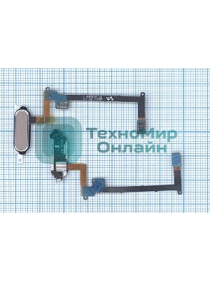 Кнопка HOME в сборе с механизмом и шлейфом для Samsung Galaxy Note 4 N910, золотая