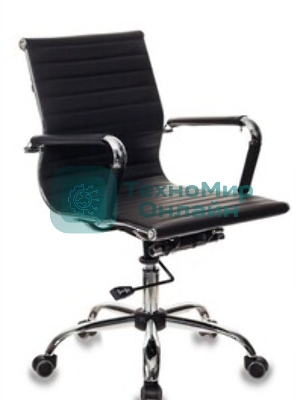 Кресло Бюрократ CH-883-LOW/BLACK черный, экокожа
