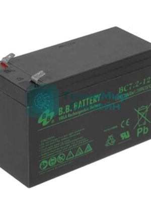 Батарея для ИБП B.B.Battery BC 7.2-12 (12V 7.2Ah)