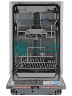 Встраиваемая посудомоечная машина Bosch SPV4EMX10E, серебристый, 44.8 см, 10 компл., 44 дБ, класс C