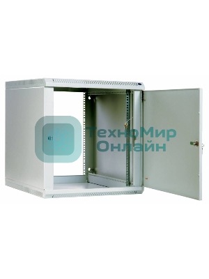 Шкаф настенный ЦМО ШРН-Э-12.500.1 12U 600x520 мм пер. дв. стал. лист несъемные бок. пан. серый