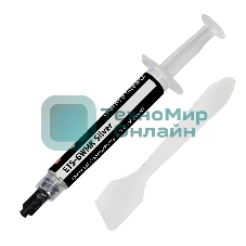Термопаста ExeGate ETS-6WMK Silver, шприц с лопаткой, 4г