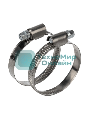 Хомут червячный Rexant 32-50-0,7 мм, (упак. 50 шт)