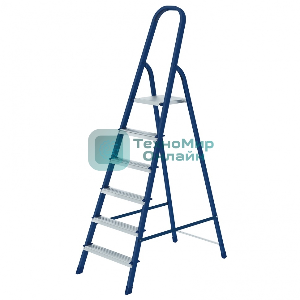Стремянка Сибртех 6 ступеней, стальная