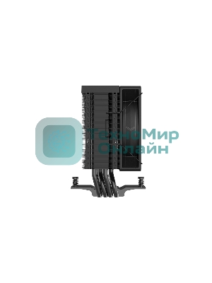 Кулер для процессора SAMA X40 (200W, 4-pin PWM, 133.5mm, 4x6mm, 1x100мм, 50.1CFM, 35.2dBA, 2600RPM, S: 1851/1700/1200/115X, AM5/AM4, черный)