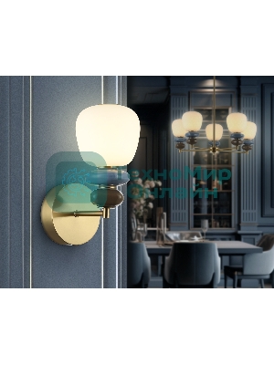 Настенный светильник Ambrella light LH53168 SB/WH бронза/белый 8W 3000K 140*225*300