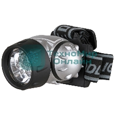 Фонарь ULTRAFLASH LED5351налобн металлик 7led 3 реж 3xr03 пласт коробка