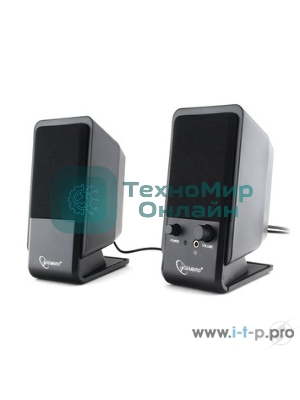 Акустическая система Gembird SPK-510, черный, 6 Вт, рег. громкости, разъем для наушников,USB-питание