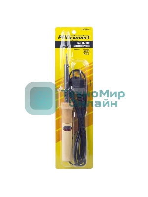 Паяльник ПД PROconnect, 220 В/25 Вт, деревянная ручка, блистер