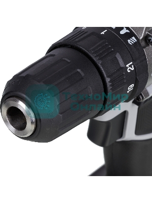 Дрель-шуруповерт ИНТЕРСКОЛ ДАУ-13/18ВК, 18 В, 2 Ач, 45 Нм, бесщеточный, ударный