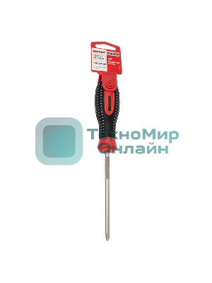 Отвертка крестовая Rexant PH 2х125 мм, трехкомпонентная рукоятка, сталь S2