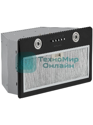 Вытяжка встраиваемая Krona Runa 600 PB черный, 60 см, 845 куб. м/ч, 53 дБ