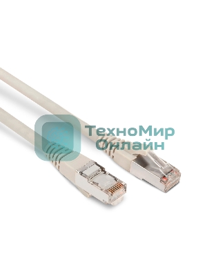 Патч-корд Hyperline PC-LPM-STP-RJ45-RJ45-C6-1M-LSZH-GY Патч-корд F/UTP, экранированный, Cat.6, LSZH, 1 м, серый