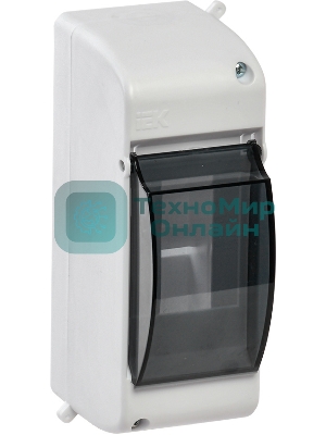 Бокс ОП КМПн 2/2 для 2 авт. выкл. прозр. крышка IP30 IEK MKP42-N-02-30-20