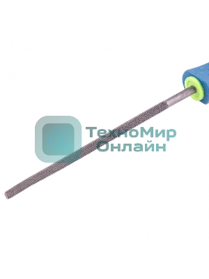 Напильник Сибртех, 150 мм, круглый, двухкомпонентная рукоятка, №2