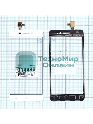 Сенсорное стекло (тачскрин) для Lenovo S60 белое