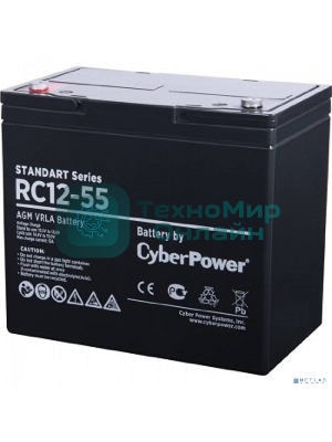 Батарея для ИБП SS CyberPower Standart series RC 12-55/12V 55 Ah