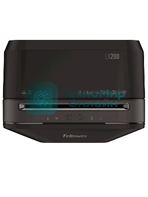 Шредер Fellowes PowerShred LX200 черный (секр.P-4)/перекрестный/12лист./22лтр./скрепки/скобы/пл.карты