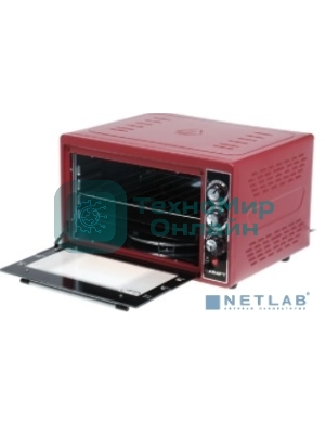 Мини-печь Kraft KF-MO3804KR красный