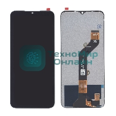 Дисплей (модуль) для Tecno Spark 8C (KG5n) в сборе с тачскрином черный