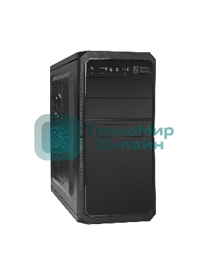 Компьютерный корпус Minitower ExeGate BA-202-UNS350 (mATX, БП UNS350 с вент. 12см, 2хUSB, аудио, черный)
