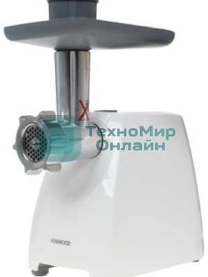 Мясорубка электрическая Kenwood MG 360 белый, 1400 Вт, 1.5 кг/мин, реверс, насадки - 5